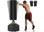 Sacco Da Boxe Autoportante Costway, Sacco Da Boxe Autoportante Da 173 Cm Con Guanti Da Boxe E Piede Di Aspirazione