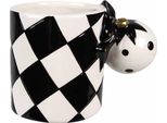 Tazza Clayre & Eef 350 Ml In Vetroceramica Bianca E Nera