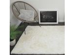 Consilio Concept Cloud Tappeto In Pelliccia 120X170 Avorio Bianco Panna Tappeto Supersoft 39 Mm Di Altezza Morbida Imitazione Pelliccia Di Coniglio