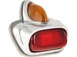 Fanale Sip Posteriore Rosso In Vetro Metallo E Portalampada Omologato