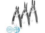 Stahlwerk Set Di 3 Pinze Con Pinze Combinate, Tronchesi E Pinze A Becchi Tondi
