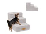Gradini Per Cani, Per Animali Malati E Anziani, Ausilio Per L'ingresso, Rampa, 3 Gradini, Grigio