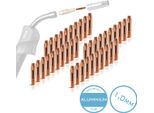 Stahlwerk 2 X Punte Di Contatto Per Alluminio AK25 MB25 Mig Mag M6X28 1,0 Mm