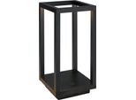 Briloner Lampada Da Tavolo Senza Fili IP44, Dimmerabile, Touch, Batteria Ricaricabile, Cct, Protezione Dagli Spruzzi D'acqua, Nero, 10 X 10 X 22 Cm