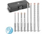 Stahlwerk Set Di Punte Sds-Plus Da 8 Pezzi, 5-12 Mm Con Scatola Ideale Per Pietra E Calcestruzzo