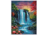 Kit Riolis Per Punto Croce Contato "Cascata Magica"", 30X40Cm, Fai Da Te"