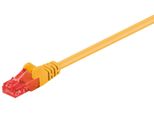 Goobay 95590 Cavo Patch Cat 6, U/Utp, Giallo, 1,5 M - Miscela Di Rame Cca