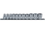 Ks Tools 918.0601 - SteckschlüSsel-Satz - 3/8 Zoll - 11 Kopf/KöPfe - Cromo-Vanadio-Stahl - Din 3120 - Iso 1174 - Din 3124 - Iso 2725 - 750 G