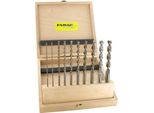 Famag Set Di Punte Elicoidali Per Legno HSS-G Lungo 10 Pezzi, D=3,4,5,6,7,8,9,10,11,12Mm
