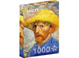 Enjoy Puzzle Vincent Van Gogh: Autoritratto Con Cappello Di Paglia 1000 Pezzi