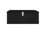 Vidaxl Contenitore Nero 100X55X37 Cm In Alluminio