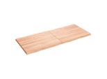 Piano Del Tavolo 140X60X(2-4) Cm In Legno Massiccio Trattato Bordo Albero