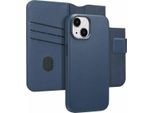Custodia Per Iphone 15 - Vera Pelle - Custodia Accezz Flip Cover/2 In 1 - Blu Scuro