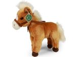 Rappa Cavallo Di Peluche Marrone In Piedi 30 Cm ECO-FRIENDLY