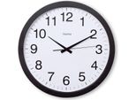 Hama Wanduhr Aruba, Ø 40 Cm, GeräUscharm, Schwarz (00185876)