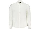 Camicia A Maniche Lunghe Regular Fit Collo Italiano Cotone Organico : Taglia - L Taglia: L