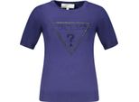 Guess Jeans Camicetta Con Logo In Strass E Dettagli A Contrasto : Taglia - Xs Taglia: Xs
