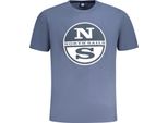 Maglietta A Maniche Corte Con Scollo Rotondo E Stampa Del Logo North Sails Blue : Taglia - S Taglia: S