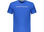 Camicia A Manica Corta Girocollo Stampa Logo North Sails Blu : Taglia - M Taglia: M