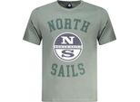 T-Shirt Con Logo E Collo Rotondo Di North Sails : Taglia - M Taglia: M