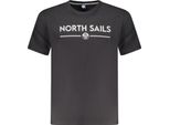 Maglietta A Maniche Corte Con Scollo Rotondo E Stampa Del Logo North Sails Nero : Taglia - Xl Taglia: Xl