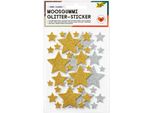 Folia 23777 Folia Gomma Spugna Glitter Adesivi Stars Classic