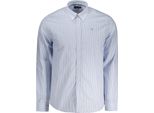 Camicia A Maniche Lunghe A Righe Con Colletto Button-Down E Logo : Taglia - S Taglia: S