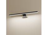 Emke Luce Led Per Specchio 40 Cm - Nera, 6000K Bianco Freddo, IP44, Luce Per Specchio Da Bagno E Mobile