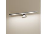 Emke Lampada A Specchio Led 40 Cm - Cromo, 6000 K Bianco Freddo, IP44 Lampada Da Bagno Per Specchio E Mobile