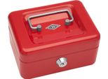 Wedo Cassetta Portavalori Con Clip, Rossa, (L)152 X (P)115 X (H)80 Mm