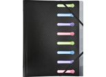 Organizer Exacompta, Din A4, Pp, 8 Scomparti, Nero