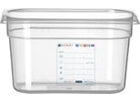 Hendi Contenitore Gastronorm 1/4, Gn 1/4, 4L, Trasparente, 265X162X(H)150 Mm