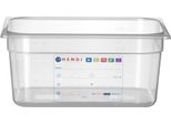 Hendi Contenitore Gastronorm 1/2, Gn 1/2, 9,5L, Trasparente, 325X265X(H)150Mm