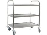 Carrello Di Servizio In Acciaio Inox Con Tre Ripiani, 860 X 540 X 920 Mm (L X P X A)