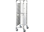 Carrello Portavassoi In Acciaio Inox, Adatto Per 16 Vassoi X 600 X 400 Mm, 470 X 620 X 1735 Mm (Lxpxh)