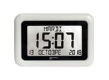 Orologio Da Parete/Da Tavolo Radiocomandato Con Calendario, Bianco