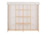 Vidaxl Armadio Bianco 173 X 40 X 170 Cm Tessuto
