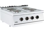 Fornello Elettrico Combisteel 4 Piastre - 80 Cm, 400V, Apparecchio Da Tavolo