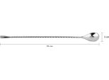 Cucchiaio Da Bar Krumble - Cucchiaio Da Cocktail - Metallo - 30 Cm - Argento