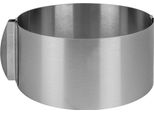 Anello Da Forno Krumble - Anello Per Torte - Teglia A Forma Di Molla - Acciaio Inox - Diametro Regolabile Da 16 A 30 Cm