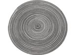 Tovaglietta Krumble Rotonda - Tovagliette - Sottobicchieri - Diametro 36 Cm - Argento / Grigio