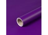 Carta Da Regalo Viola 0,70 X 10 M, Carta Riciclata - Compleanno E Natale