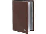 Golden Head Pelle Caso Di Identificazione Colorado Rfid Protect Id Wallet Tabacco Marrone