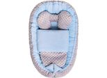 Nido Con Coperta Minky Sweet Baby Belisima Blu