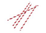 Fiesta Compostable Cannucce Di Carta Confezionate Singolarmente 21 Cm Rosso-Bianco (250 Pezzi)