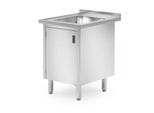 Lavabo Hendi, Mobile - Saldato, Con Ante A Battente, Profi Line, 600X700X(H)850Mm
