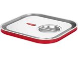 Hendi Coperchio Gastronorm Con Bordo In Silicone, Linea Cucina, Gn 2/3, 354X325 Mm