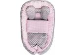 Nido Con Coperta Minky Sweet Baby Belisima Rosa