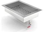 Contenitore Da Incasso Per Ghiaccio Tritato Combisteel GN1/1 In Acciaio Inox Aisi 430