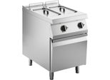Friggitrice Elettrica Kbs 2 Vasche Da 10 Litri Ciascuna 18Kw Con Riscaldatore A Sollevamento 600X730X900 Mm